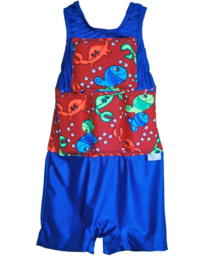 Boy's Flotation Swimsuit - Blue Crab | My Pool Pal®